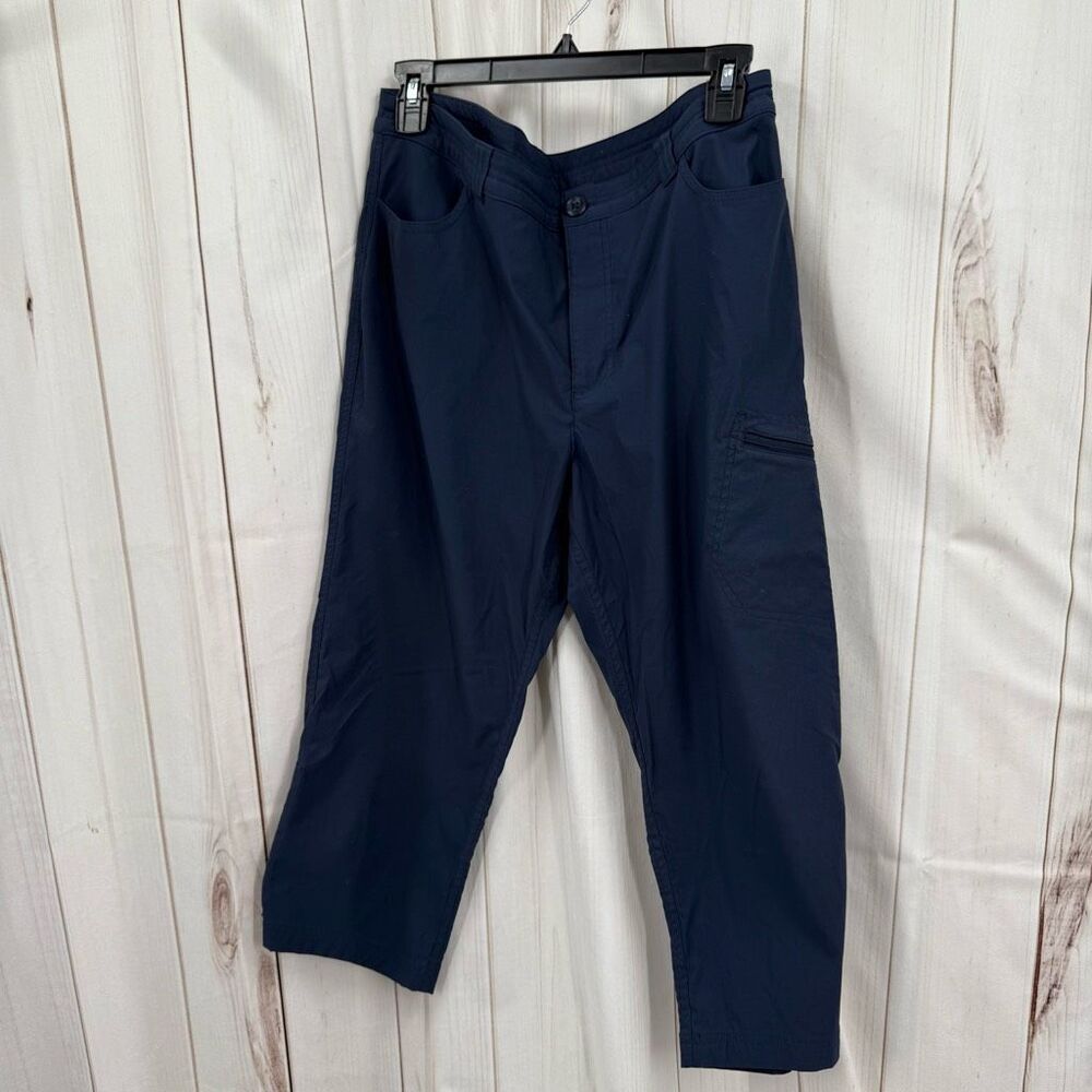 Eddie Bauer Women’s 10 Navy Outdoorsy Pants Hiking Cropped